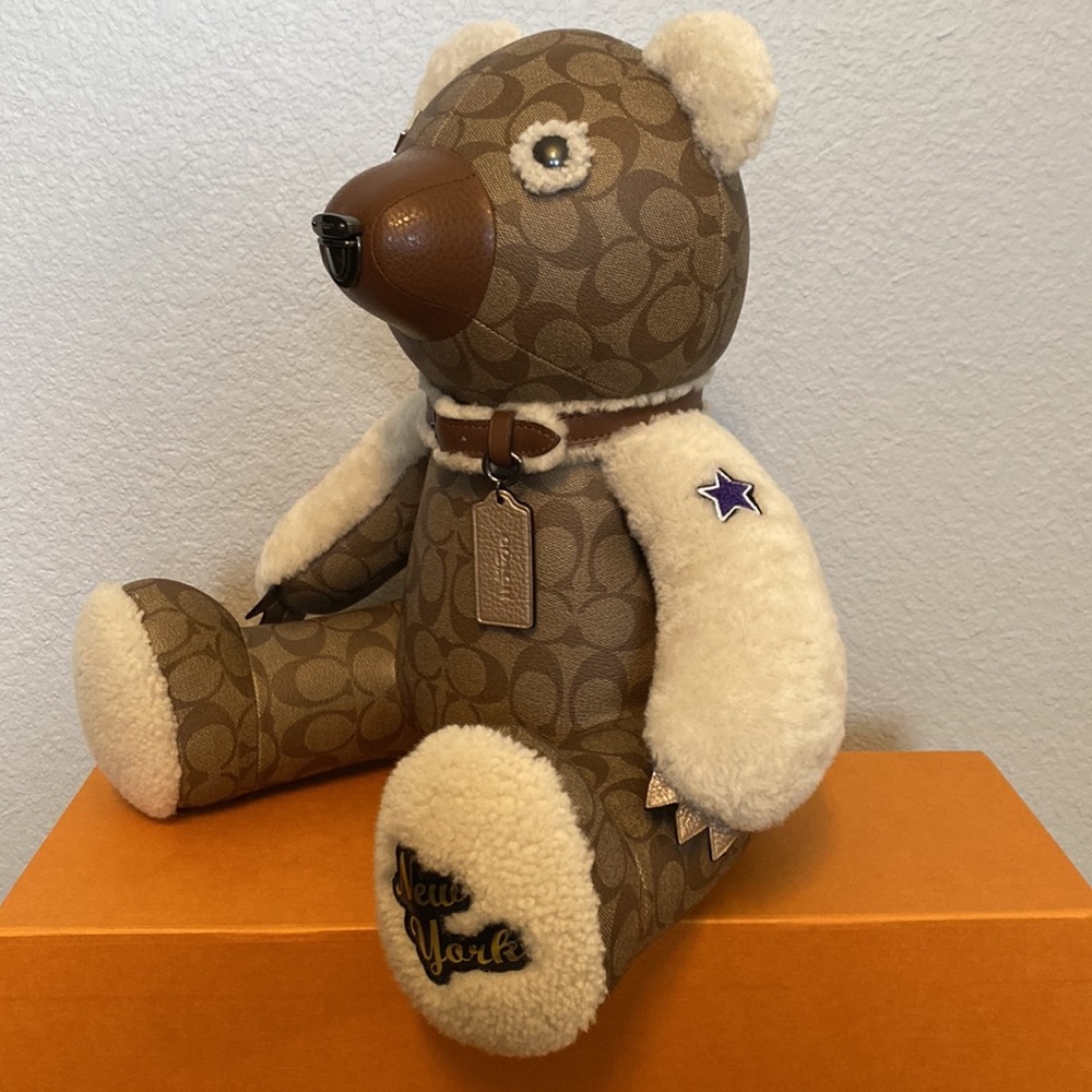 Coach Monogram Canvas Teddy Bear - Limited Edition - New York